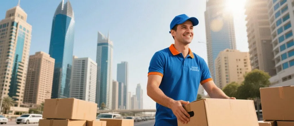 How to Choose the Best Luggage Movers in Dubai 1 Luggage movers in Dubai carrying bags safely